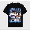 LA Dodgers Graphic Baseball Player Style Rap Tee Shirt for Fans 1 small thumbnail