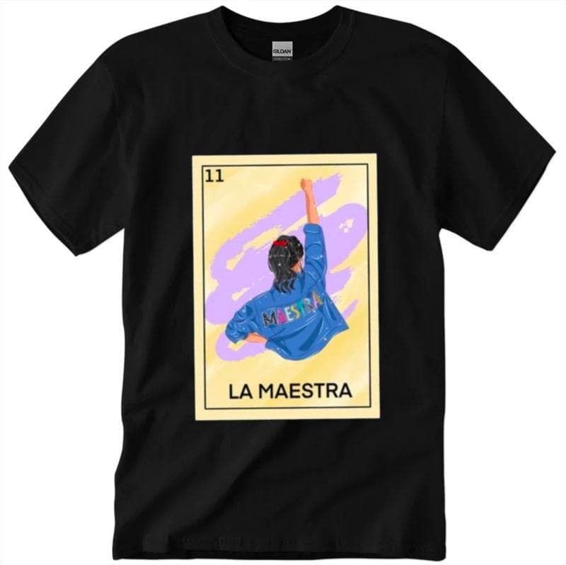 La Maestra Bilingual Loteria Teacher T-Shirt Gift for Women – image 1, La Maestra Bilingual Loteria Teacher Tee, La Maestra Bilingual Loteria Teacher Merch, La Maestra Bilingual Loteria Teacher Shirt, La Maestra Bilingual Loteria Teacher Sweatshirt, La Maestra Bilingual Loteria Teacher Hoodie, La Maestra Bilingual Loteria Teacher Clothes