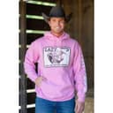 Lazy J Men's Willow Park Pink Hoodie Sweatshirt - Comfort Colors 1 small thumbnail