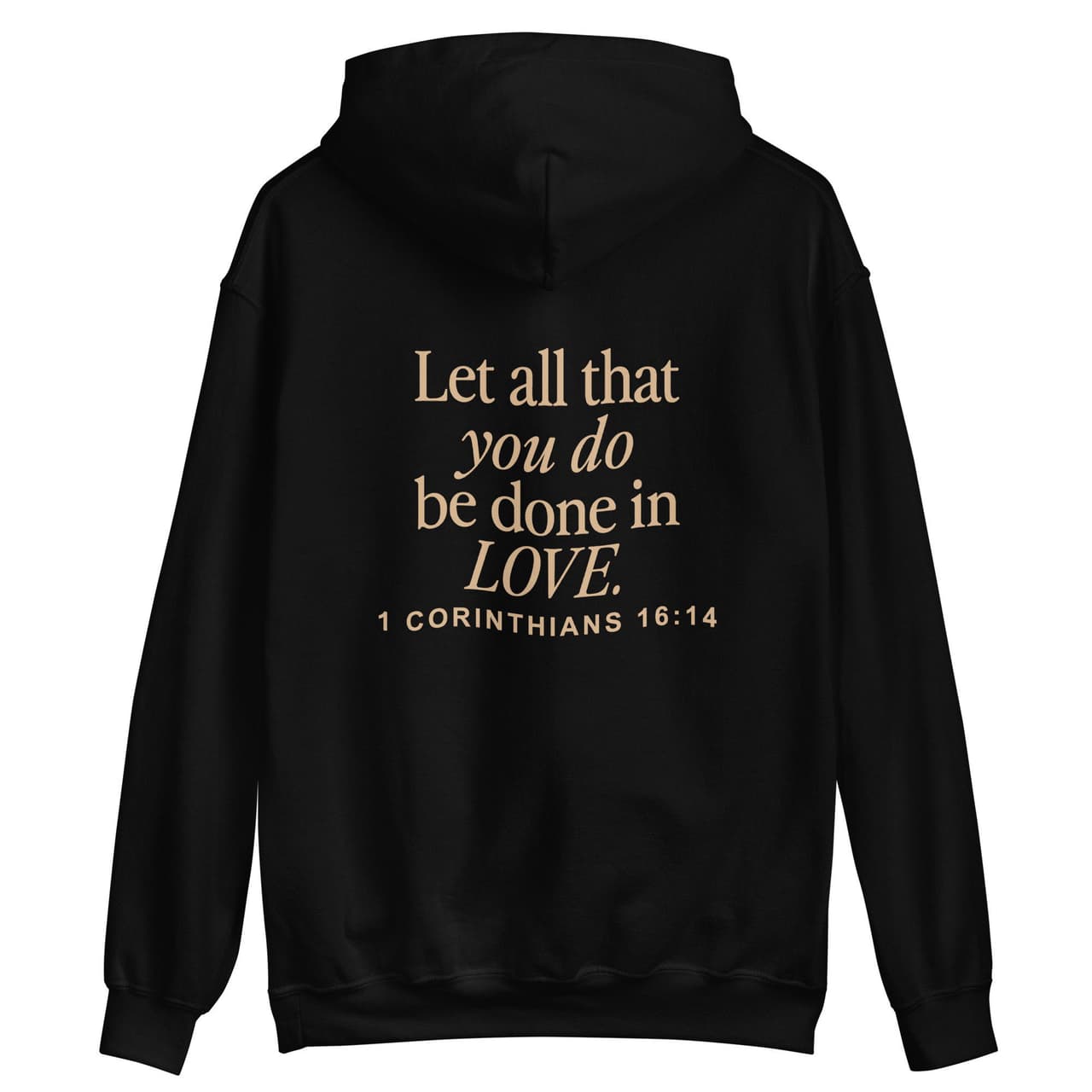 Hoodie Cristiano 'Que Todo lo Que Hagas Sea con Amor', Regalo Versículo Bíblico – image 2, Jesus Tee, Jesus Merch, Jesus Shirt, Jesus Sweatshirt, Jesus Hoodie, Jesus Clothes
