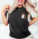 Little Ghost Ice Coffee Sweatshirt, Halloween Ghost Coffee T-Shirt, Bougie Ghost Hoodie, Spooky Season Tee, Cute Ghost Sweatshirt 4 small thumbnail