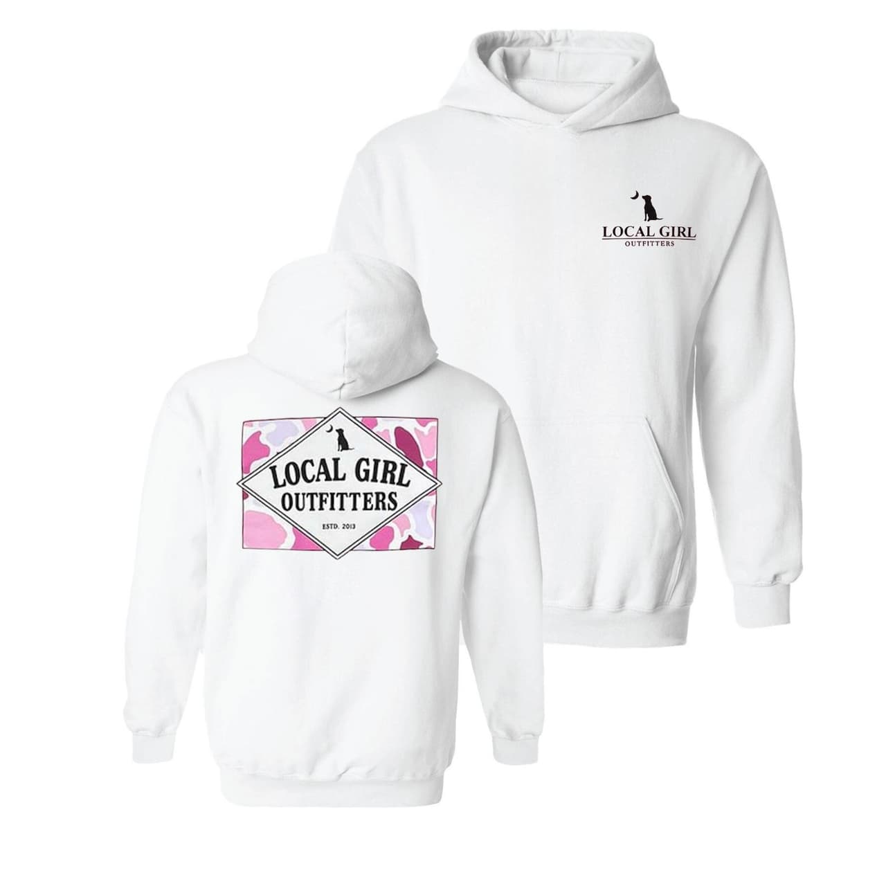 Local Girl Founder Flag Pink Hoodie - Serendipity Gifts, Women's Apparel – image 1, Local Girl Tee, Local Girl Merch, Local Girl Shirt, Local Girl Sweatshirt, Local Girl Hoodie, Local Girl Clothes