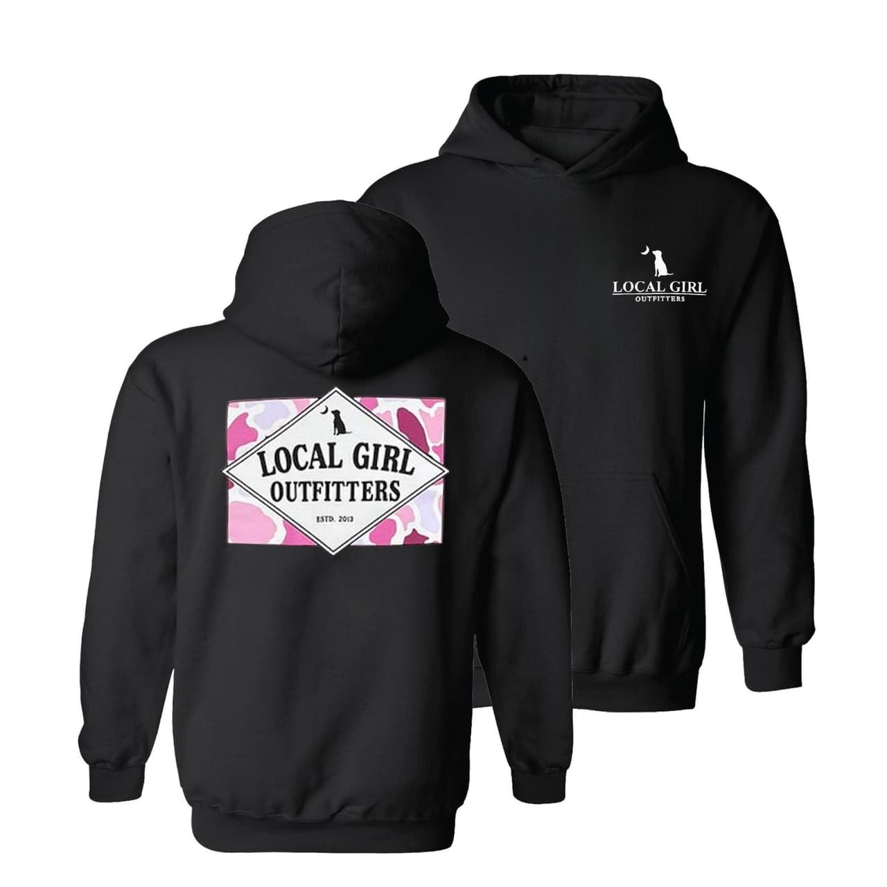 Local Girl Founder Flag Pink Hoodie - Serendipity Gifts, Women's Apparel – image 2, Local Girl Tee, Local Girl Merch, Local Girl Shirt, Local Girl Sweatshirt, Local Girl Hoodie, Local Girl Clothes