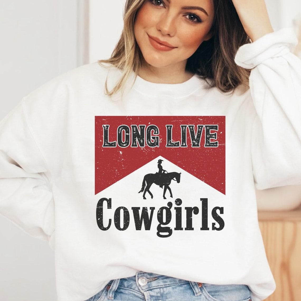 Long Live Cowgirls Western Sweatshirt & Hoodie | Vintage Country Shirt – image 2, Cowgirls Tee, Cowgirls Merch, Cowgirls Shirt, Cowgirls Sweatshirt, Cowgirls Hoodie, Cowgirls Clothes
