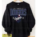 Sudadera vintage de béisbol Los Angeles, Dodgers, Braves, hoodie día de juego, camiseta de verano 1 small thumbnail