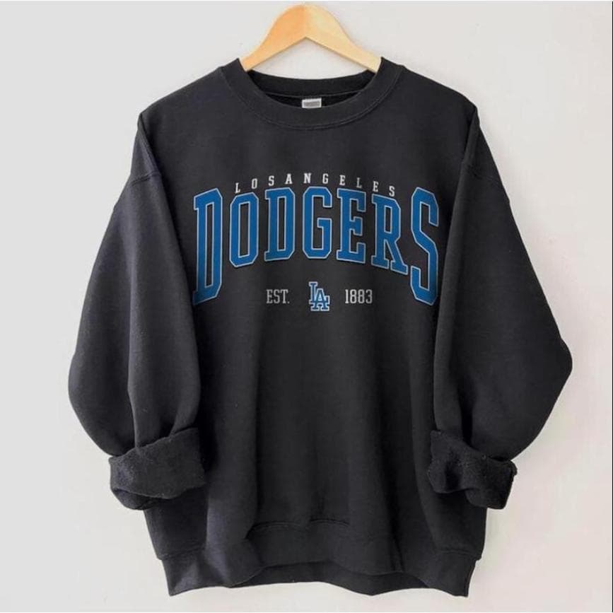 LosAngelesDodgerrss Sudadera, Vintage Style Los Angeles Béisbol Crewneck, Retro Béisbol Crewneck, Los Angeles Béisbol Camiseta Casual Cotton – image 1, LA Dodgers Tee, LA Dodgers Shirt, LA Dodgers Sweatshirt, LA Dodgers Hoodie, LA Dodgers Clothes