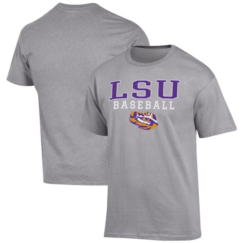 LSU Tigers Baseball Stack T-Shirt - Regalo para Hombres y Mujeres – image 1, LSU Tigers Tee, LSU Tigers Merch, LSU Tigers Shirt, LSU Tigers Sweatshirt, LSU Tigers Hoodie, LSU Tigers Clothes