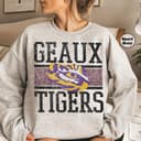 LSU Tigers Geaux Tigers Sudadera Vintage NCAA Crewneck 1 small thumbnail