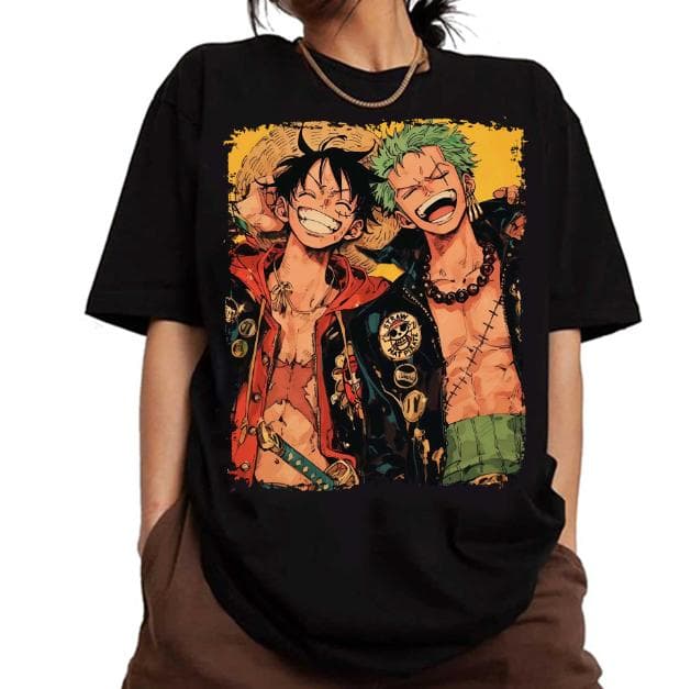 Luffy & Zoro One Piece Anime Shirt, Hoodie & Sweatshirt - Comfort Colors – image 2, One Piece Tee, One Piece Merch, One Piece Shirt, One Piece Sweatshirt, One Piece Hoodie, One Piece Clothes