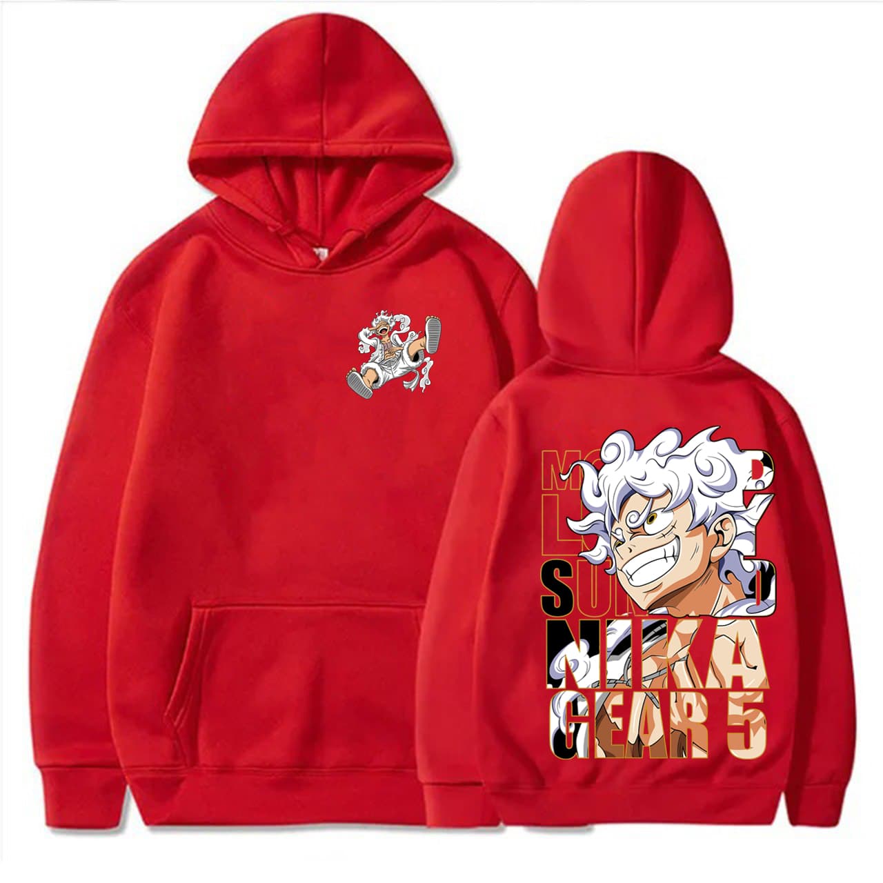 Luffy Sun God Nika Gear 5 Hoodie, Graphic Anime Shirt Gift – image 3, One Piece Tee, One Piece Merch, One Piece Shirt, One Piece Sweatshirt, One Piece Hoodie, One Piece Clothes