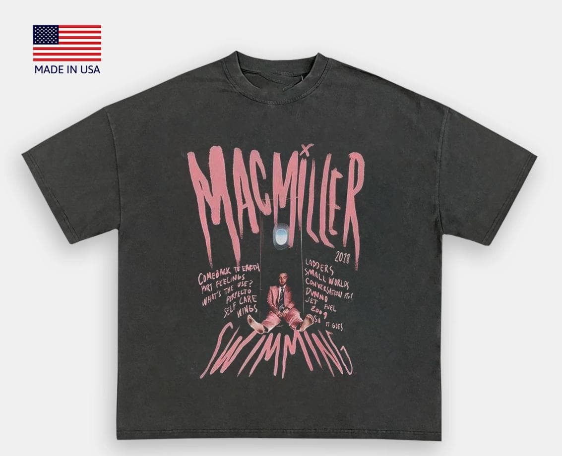 Camiseta Unisex Mac Miller Swimming Album – Gráfica Vintage Hip Hop de los 90 – image 1, Mac Miller Tee, Mac Miller Merch, Mac Miller Shirt, Mac Miller Sweatshirt, Mac Miller Hoodie, Mac Miller Clothes