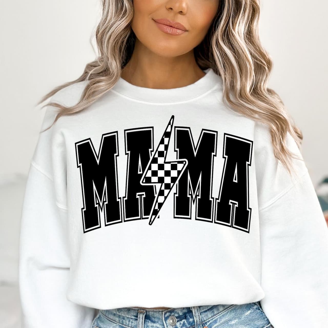 Mama Lightning Bolt Shirt, Sweatshirt, Hoodie & Tee for Mama Life – image 2, Mama Tee, Mama Merch, Mama Shirt, Mama Sweatshirt, Mama Hoodie, Mama Clothes