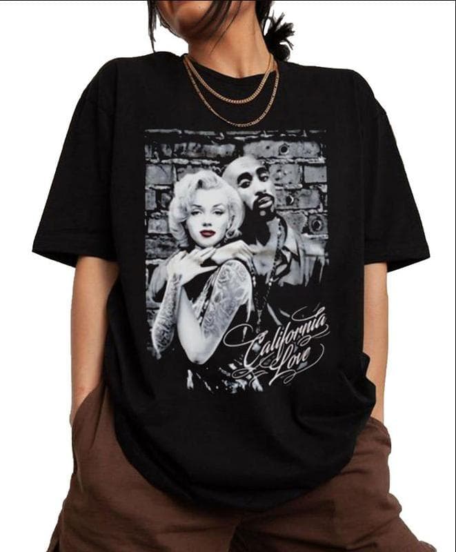 Marilyn Monroe Tupac Shakur California Love Vintage 90s Shirt – image 1, Marilyn Monroe Tupac Shakur California Love Tee, Marilyn Monroe Tupac Shakur California Love Merch, Marilyn Monroe Tupac Shakur California Love Shirt, Marilyn Monroe Tupac Shakur California Love Sweatshirt, Marilyn Monroe Tupac Shakur California Love Hoodie, Marilyn Monroe Tupac Shakur California Love Clothes