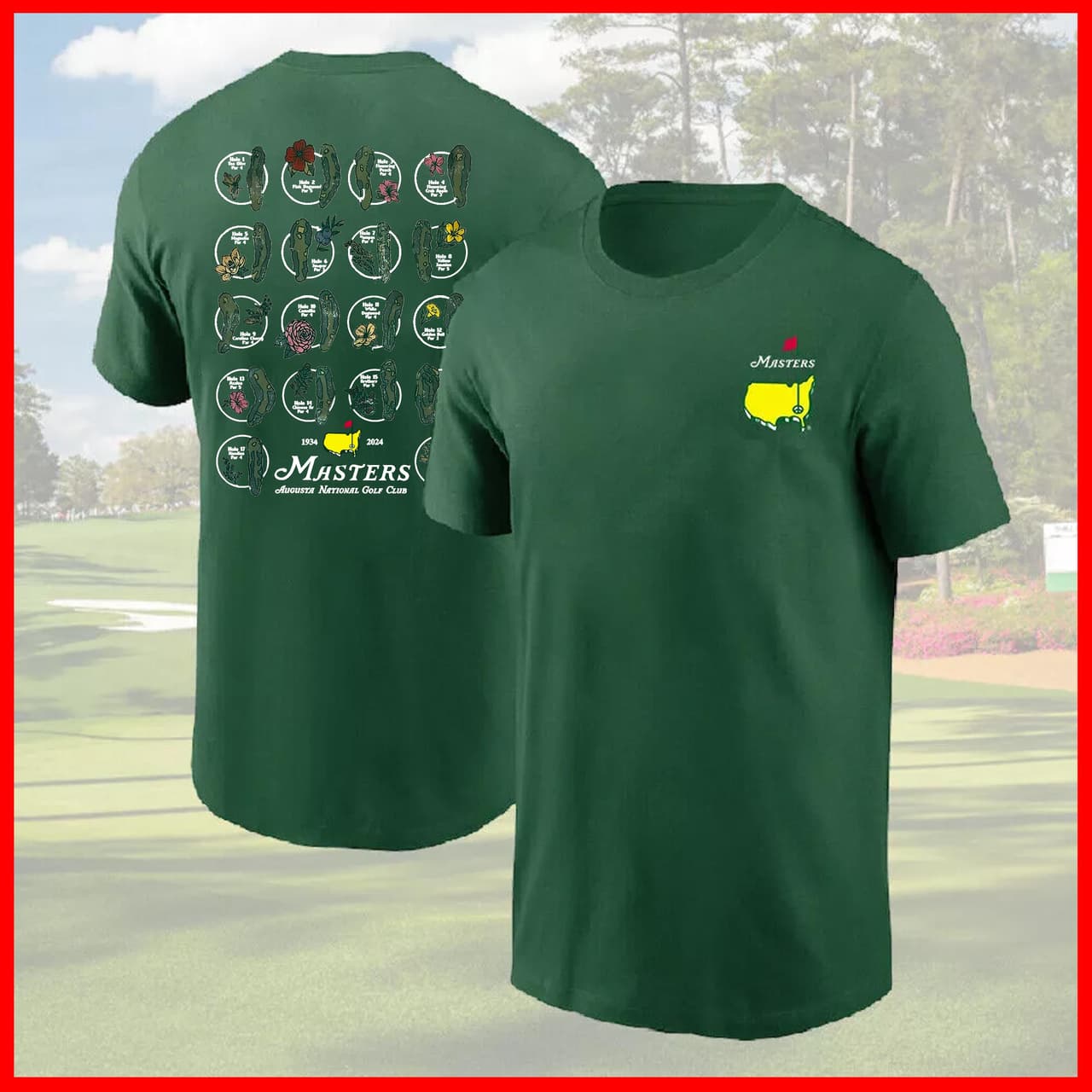 Masters Course Grid T-Shirt | Augusta National Champions History – image 2, Masters Course Grid Tee, Masters Course Grid Merch, Masters Course Grid Shirt, Masters Course Grid Sweatshirt, Masters Course Grid Hoodie, Masters Course Grid Clothes
