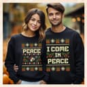 Suéteres Navideños Feos a Juego para Parejas | Fiesta Navideña con Humor Adulto 1 small thumbnail