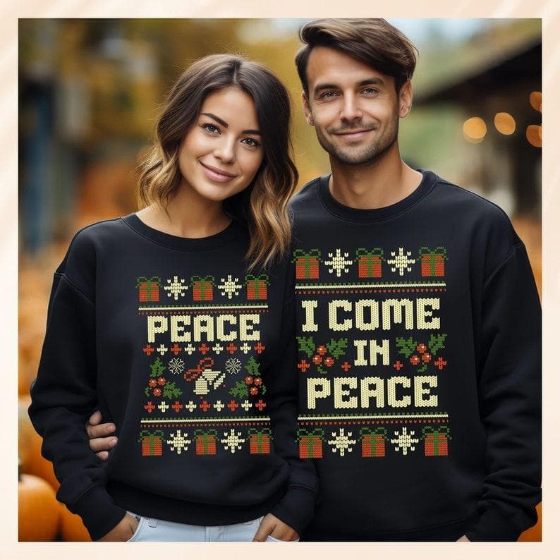 Suéteres Navideños Feos a Juego para Parejas | Fiesta Navideña con Humor Adulto – image 1, Matching Couples Ugly Christmas Tee, Matching Couples Ugly Christmas Merch, Matching Couples Ugly Christmas Shirt, Matching Couples Ugly Christmas Sweatshirt, Matching Couples Ugly Christmas Hoodie, Matching Couples Ugly Christmas Clothes