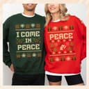 Suéteres Navideños Feos a Juego para Parejas | Fiesta Navideña con Humor Adulto 2 small thumbnail