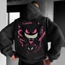 Mens Demon Slayder Gengar Hoodie & Sweatshirt - Aesthetic Pullover Gift 1 small thumbnail