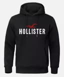 Men's Trendy Round Neck Hoodie: Hollister Printed Winter Casual Sweatshirt 4 small thumbnail