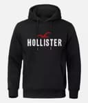 Men's Trendy Round Neck Hoodie: Hollister Printed Winter Casual Sweatshirt 3 small thumbnail
