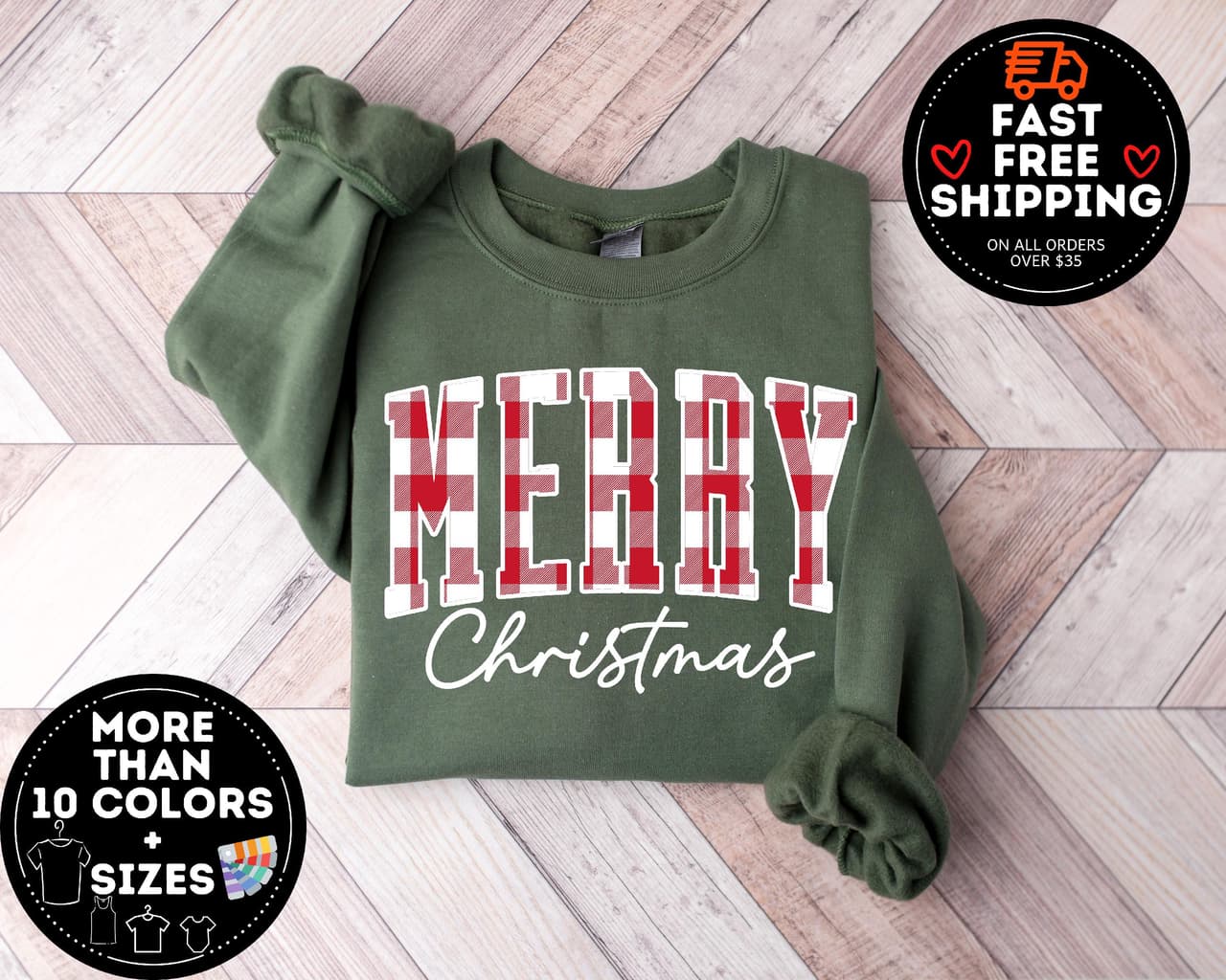 Merry Christmas Buffalo Plaid Sweatshirt | Family Crewneck Xmas Gift – image 2, Merry Christmas Buffalo Plaid Tee, Merry Christmas Buffalo Plaid Merch, Merry Christmas Buffalo Plaid Shirt, Merry Christmas Buffalo Plaid Sweatshirt, Merry Christmas Buffalo Plaid Hoodie, Merry Christmas Buffalo Plaid Clothes
