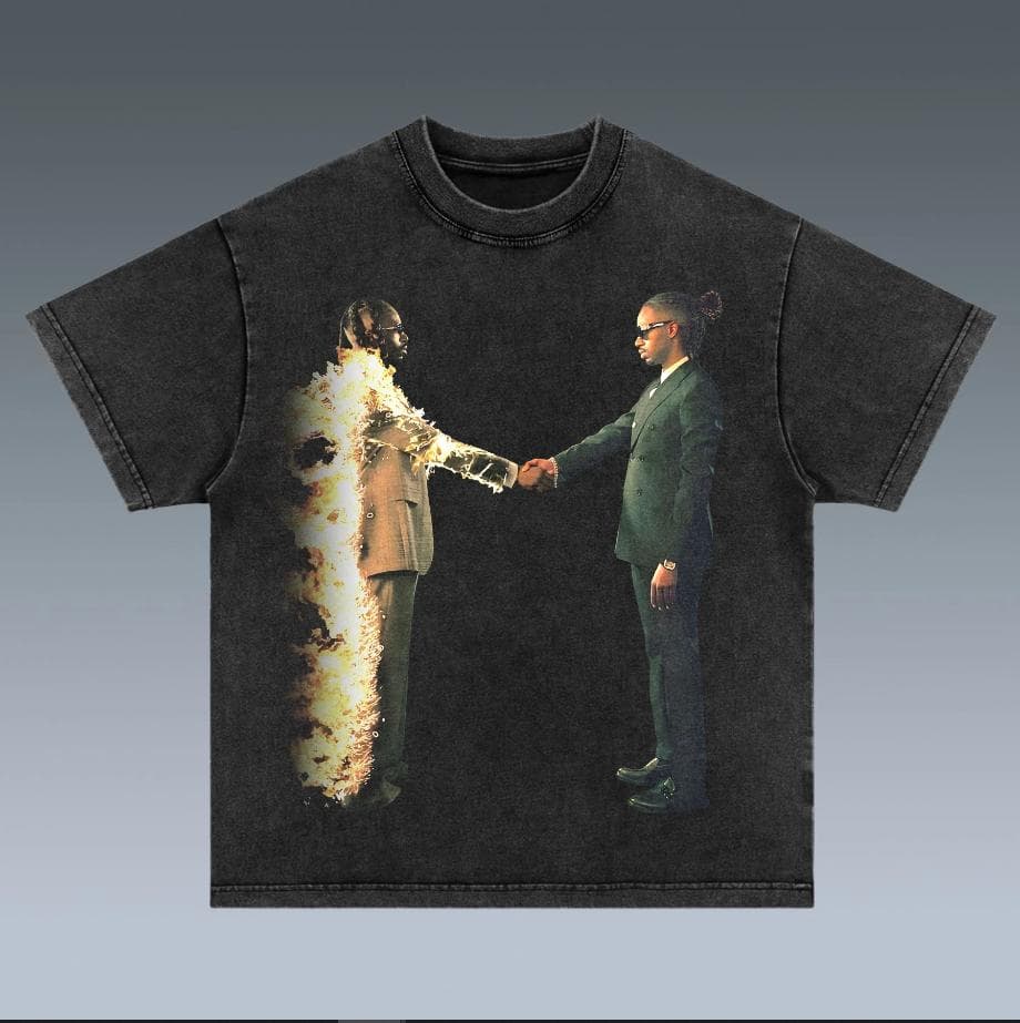 Metro Boomin "Heroes & Villains" Garment Dyed Rap T-Shirt – image 1, Metro Boomin Tee, Metro Boomin Merch, Metro Boomin Shirt, Metro Boomin Sweatshirt, Metro Boomin Hoodie, Metro Boomin Clothes