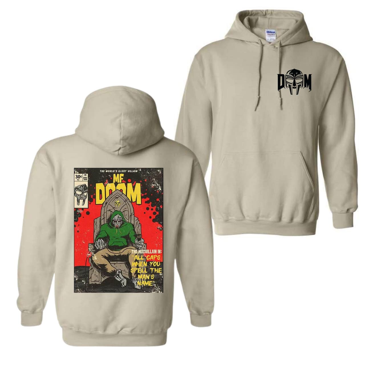MF DOOM Madvillain Rapper Hoodie & Mask Sweatshirt | Vintage Hip Hop – image 3, MF DOOM Madvillain Tee, MF DOOM Madvillain Merch, MF DOOM Madvillain Shirt, MF DOOM Madvillain Sweatshirt, MF DOOM Madvillain Hoodie, MF DOOM Madvillain Clothes