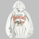 Miami Hurricanes Vintage Football NCAA Hoodie - Unisex Cotton 3 small thumbnail