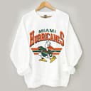 Miami Hurricanes Vintage NCAA Football Unisex Sweatshirt Gift 3 small thumbnail