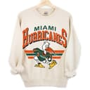 Miami Hurricanes Vintage NCAA Football Unisex Sweatshirt Gift 2 small thumbnail