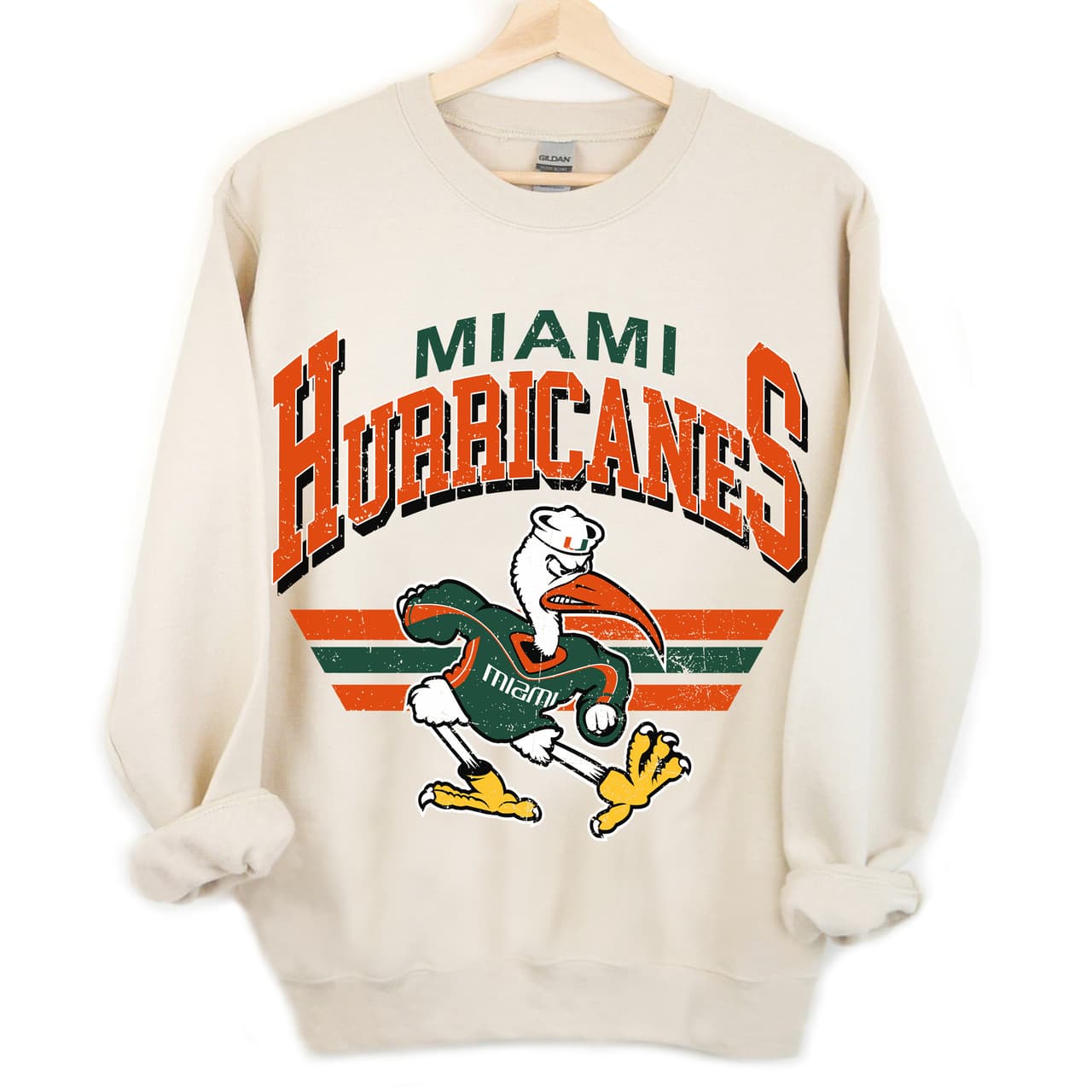 Miami Hurricanes Vintage NCAA Football Unisex Sweatshirt Gift – image 2, Miami Hurricanes Tee, miami hurricanes shirt, miami hurricanes t shirts, university of miami sweatshirt, university of miami shirts, university of miami t shirts, miami hurricane apparel