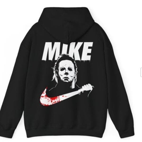 Michael Myers Nike Parody Halloween T-Shirt Sweatshirt Hoodie – image 1, Michael Myers Tee, Michael Myers Merch, Michael Myers Shirt, Michael Myers Sweatshirt, Michael Myers Hoodie, Michael Myers Clothes