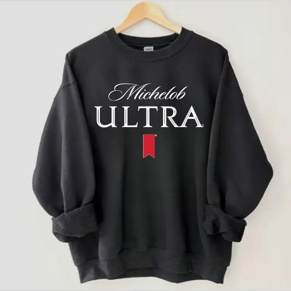 Michelob Ultra Sweatshirt, Classic Michelob Ultra Logo Hoodie, Full Size Drink T-Shirt Comfort Colors – image 1, Michelob Ultra Tee, michelob ultra shirt, michelob ultra sweatshirt, michelob ultra hoodie
