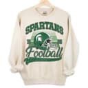 Michigan State Spartans Football NCAA Vintage Unisex Sweatshirt 3 small thumbnail