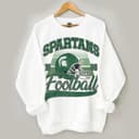 Michigan State Spartans Football NCAA Vintage Unisex Sweatshirt 2 small thumbnail