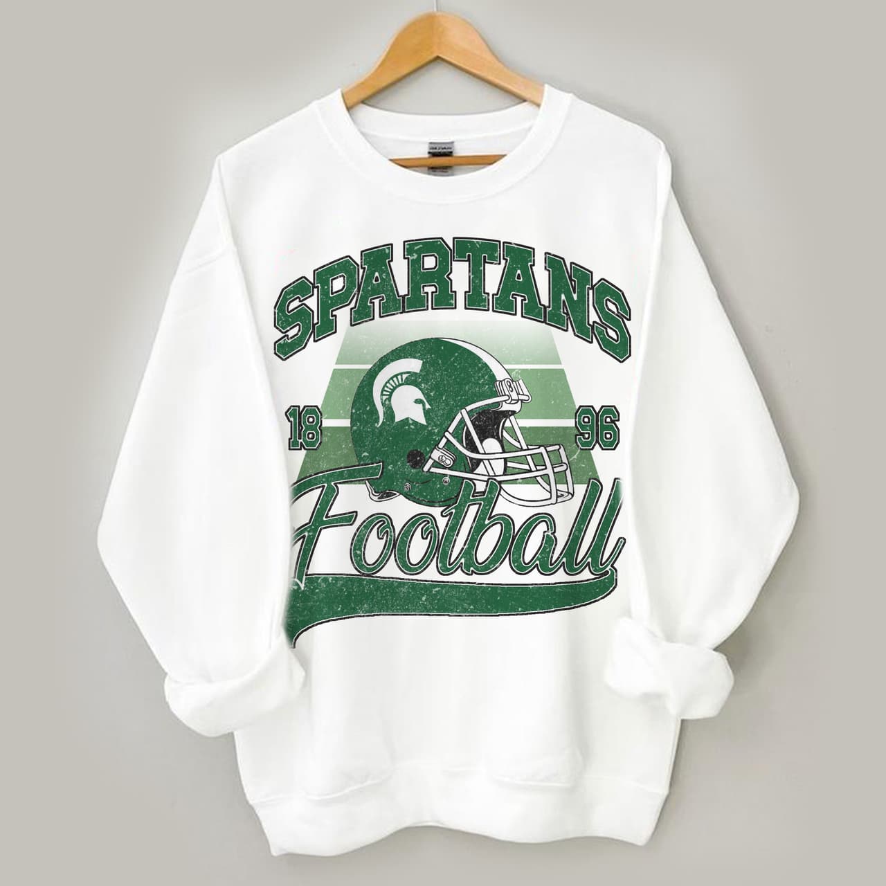 Michigan State Spartans Football NCAA Vintage Unisex Sweatshirt – image 2, Michigan State Spartans Tee, Michigan State Spartans Merch, Michigan State Spartans Shirt, Michigan State Spartans Sweatshirt, Michigan State Spartans Hoodie, Michigan State Spartans Clothes