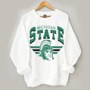 Michigan State Spartans Vintage NCAA Football Sweatshirt - Unisex Cotton 3 small thumbnail