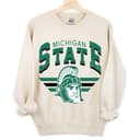 Michigan State Spartans Vintage NCAA Football Sweatshirt - Unisex Cotton 2 small thumbnail