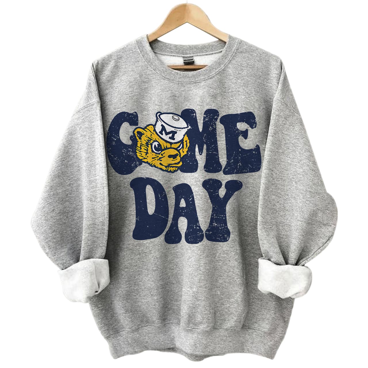Sudadera Vintage NCAA Gameday Michigan Wolverines University of Michigan – image 1, Michigan Wolverines Tee, michigan wolverines shirt, michigan wolverines sweatshirt, michigan wolverines hoodie