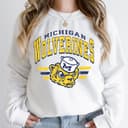 Sudadera Unisex Michigan Wolverines Vintage NCAA Football Regalo 3 small thumbnail