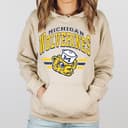 Michigan Wolverines Vintage Sudadera con Capucha NCAA Football - Regalo Unisex para Fan 3 small thumbnail