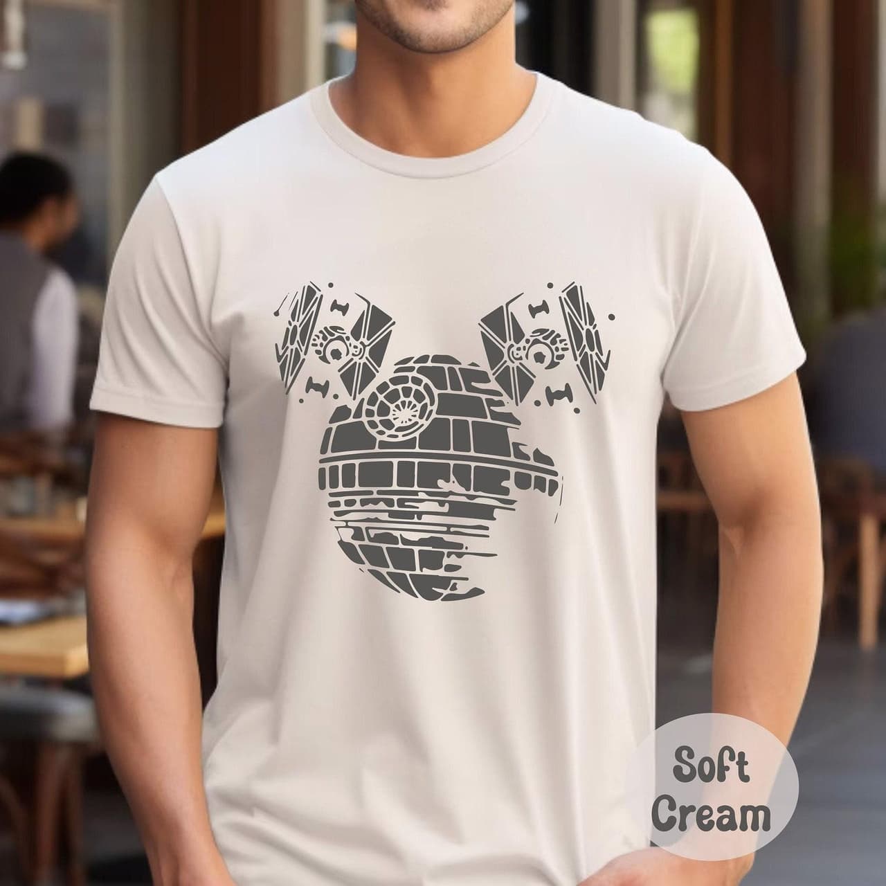 Mickeey Death Star StarW Vintage Crewneck Shirt | Disneey Gift for Men – image 1, Mickey Tee, Mickey Merch, Mickey Shirt, Mickey Sweatshirt, Mickey Hoodie, Mickey Clothes