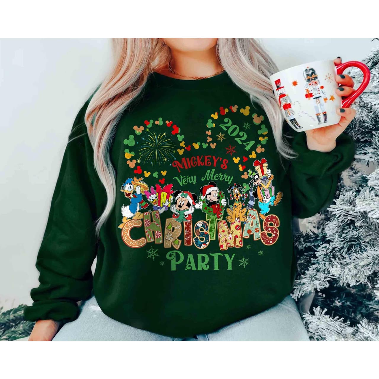 Mickey & Minnie Christmas Party Shirt | Custom Family Vacation Tee – image 1, Mickey Tee, Mickey Merch, Mickey Shirt, Mickey Sweatshirt, Mickey Hoodie, Mickey Clothes