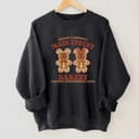 Mickey Minnie Main Street Bakery Christmas Gingerbread Sweatshirt 1 small thumbnail