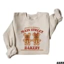 Mickey Minnie Main Street Bakery Christmas Gingerbread Sweatshirt 3 small thumbnail