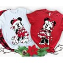 Mickey Minnie Mouse Christmas Lights Matching T-Shirt for Holiday Party 1 small thumbnail