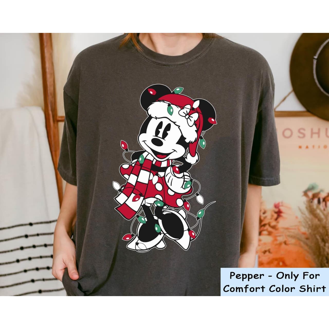 Mickey Minnie Mouse Christmas Lights Matching T-Shirt for Holiday Party – image 3, Mickey Tee, Mickey Merch, Mickey Shirt, Mickey Sweatshirt, Mickey Hoodie, Mickey Clothes