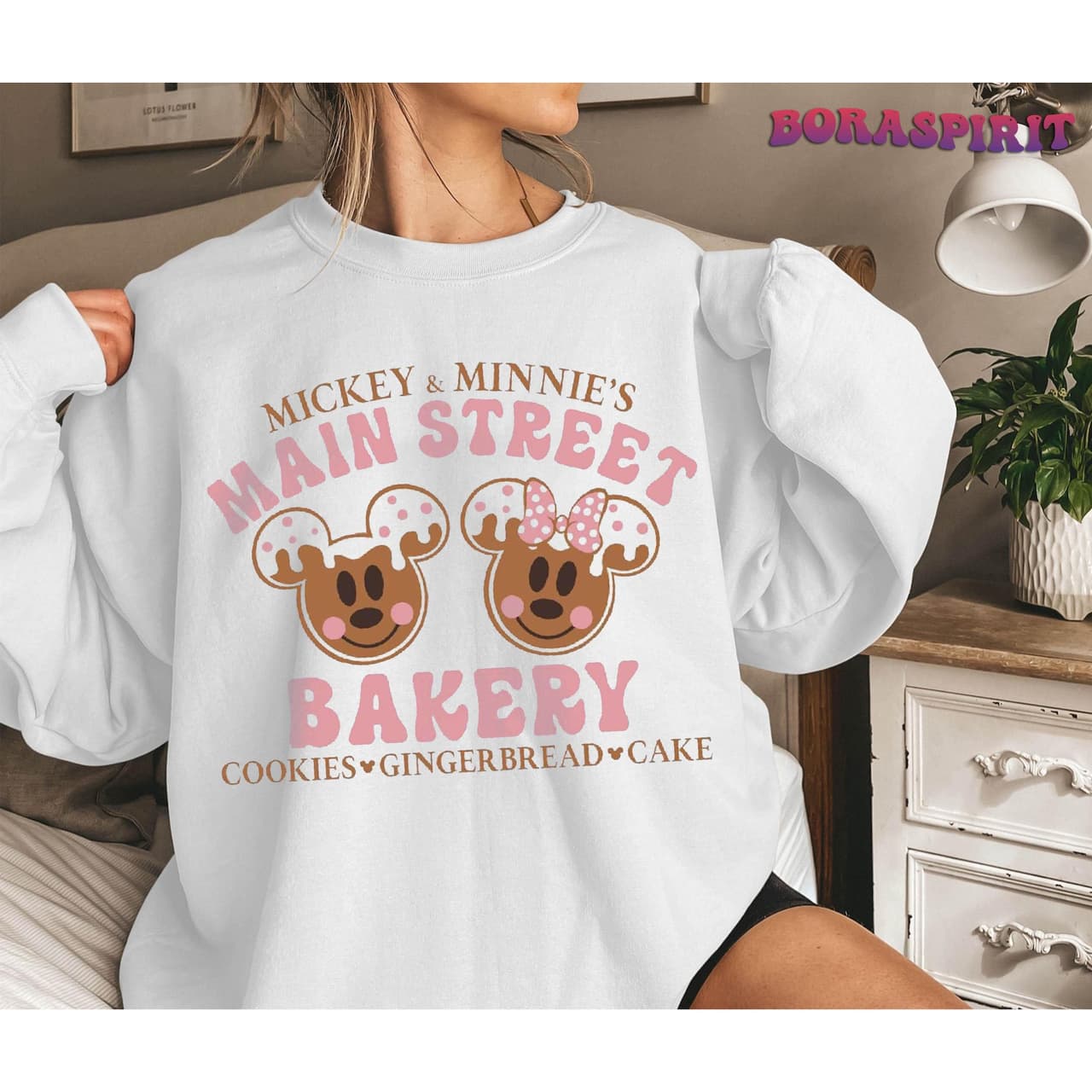 Mickey Minniie Main Street Bakery Gingerbread Christmas Sweatshirt Tee OZLY – image 2, Mickey Tee, Mickey Merch, Mickey Shirt, Mickey Sweatshirt, Mickey Hoodie, Mickey Clothes