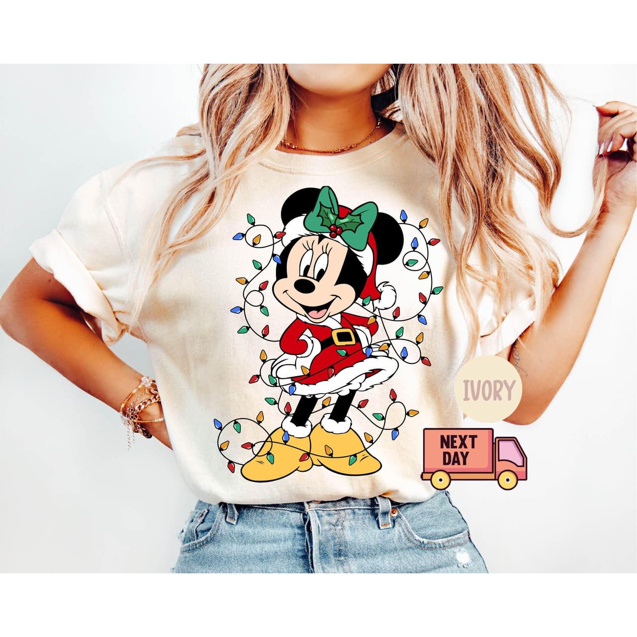 Mickkey Minniie Mouse Camisetas de Navidad y Fiesta para Parejas, Regalo – image 3, disney shirt, cameron boyce merch, disney shirts for women, disney tee shirts womens, womens disney tee, disney family shirts, disney t shirts family