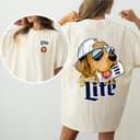 Miller Golden Dog Beer Tee: Funny 2-Sided Unisex T-Shirt & Hoodie 1 small thumbnail